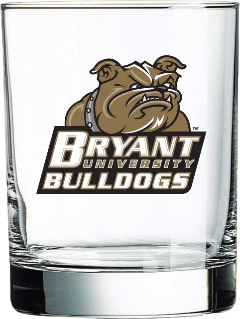 Bryant University Bulldogs 14 oz. Double Old Fashioned Glass