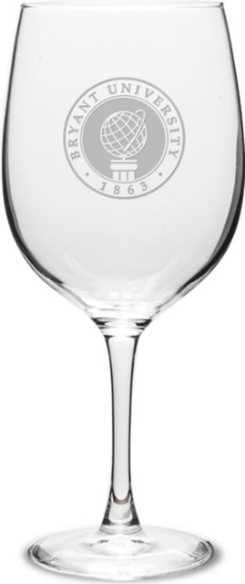 Bryant University 19 oz. Wine Glass