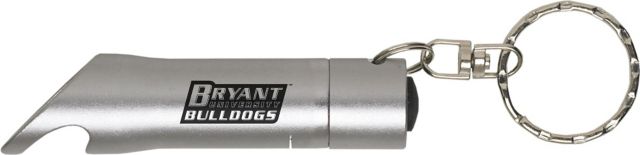 Bryant University Keychain with Bottle Opener Flashlite