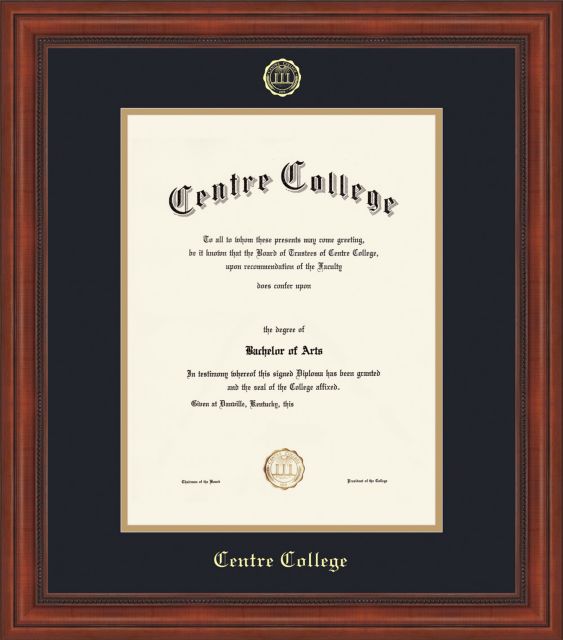 Centre College Diploma Frame