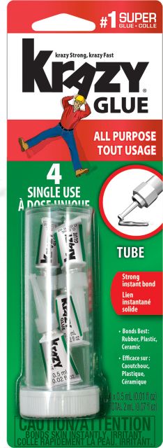 KRAZY GLUE .5ML 4PK SINGLES