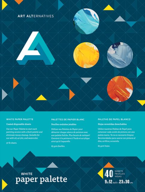 White Paper Palette 9 x 12 40 Sheets