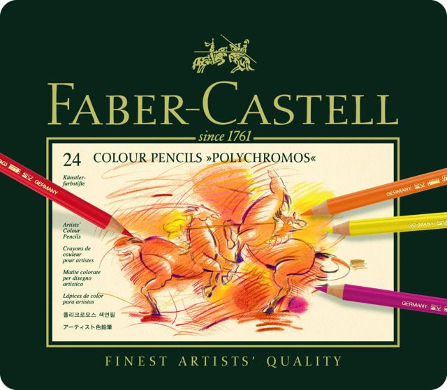Faber Castell Polychromos Pencil Tin 24/Set