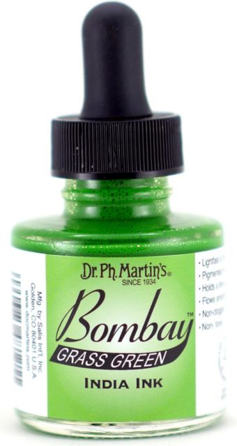 BOMBAY INDIA INK 1OZ GRASS GREEN