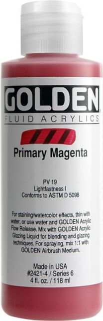 Fluid Acrylic Primary Magenta 4 oz