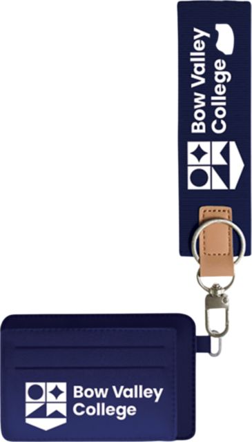 Bow Valley College ID Holder with Keychain