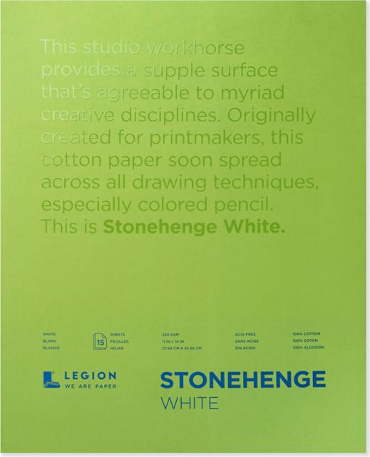 Stonhenge Draw 15/Sheet Pad 11X14