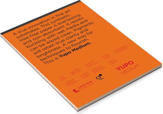 YUPO WHITE WATERCOLOR PAD 9X12 10 SHEETS