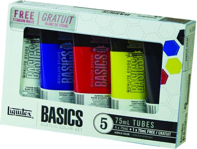 BASICS ACRYLIC SET 5 COLOR  75ML