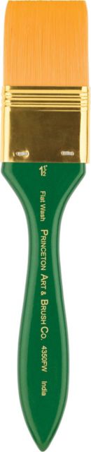 LAUREN SYNTHETIC WATERCOLOR BRUSH FLAT WASH 1.5 INCH