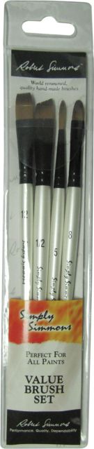 Paint Brush Set, 4 Piece, BETTER Quality