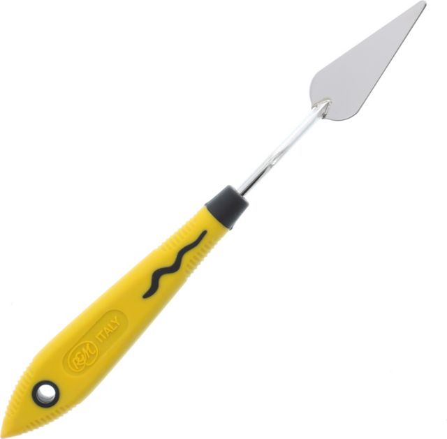 PAINTING KNIFE SOFT-HANDLE YELLOW #022