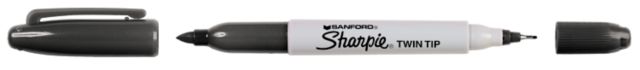 SHARPIE TWIN TIP BLK U