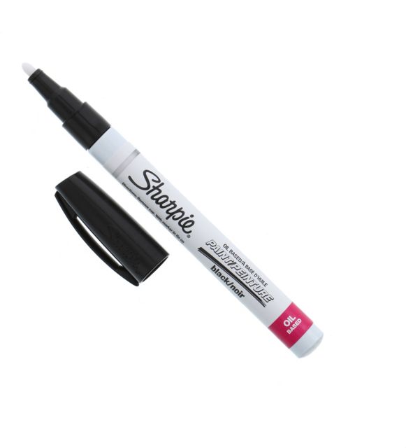 SHARPIE PAINT MARKER FINE BLACK