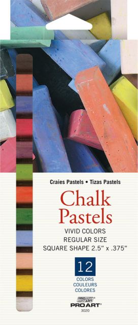Pro Art Chalk Pastel 12 Color  Set