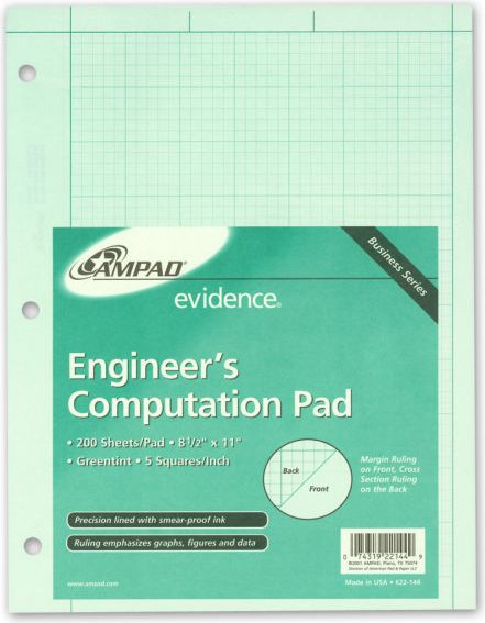 ENGINEER PAD 200SH 5x5 TO EDGE
