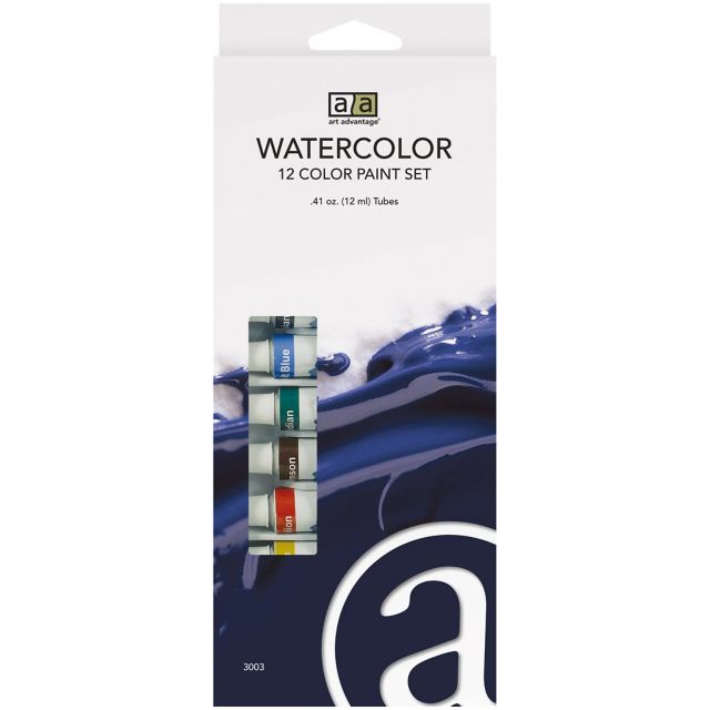 Art Advantage 12-milliliter Watercolor Paint 12-Color Set