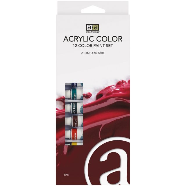 Art Advantage 12-milliliter Acrylic Paint 12-Color Set