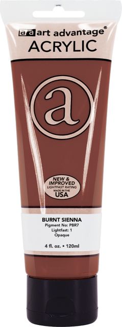 Art Advantage Burnt Sienna 4-ounce (120 ml) Acrylic Paint Tube