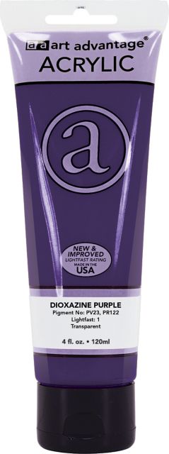 Art Advantage Dioxazine Purple 4-ounce (120 ml) Acrylic Paint Tube