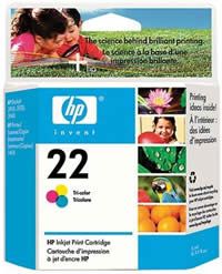 HP Ink Cartridge 22 Tri-Color C9352AN