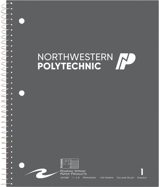 Northwestern Polytechnic 100 Sheet 1 Subject Notebook