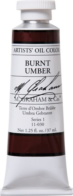M. Graham Burnt Umber 1.25 oz. Artists Oil Color