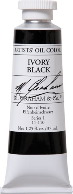 M. Graham Ivory Black 1.25-ounce Artists Oil Color