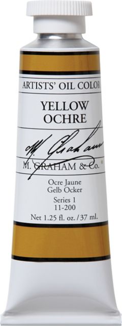 M. Graham Yellow Ochre 1.25 oz. Artists Oil Color