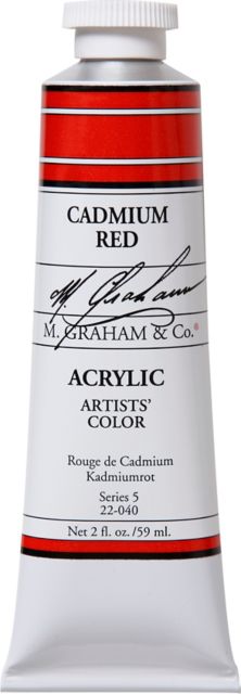 M. Graham Cadmium Red 2-fluid ounce (60 ml) Artists Acrylic