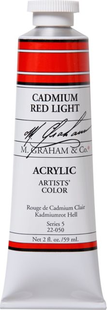 M. Graham Cadmium Red Light 2 fl. oz. (60 ml) Artists Acrylic