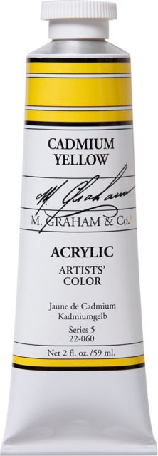 M. Graham Cadmium Yellow 2-fluid ounce (60 ml) Artists Acrylic
