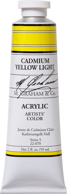 M. Graham Cadmium Yellow Light 2 fl. oz. (60 ml) Artists Acrylic
