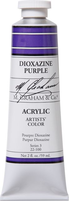 M. Graham Dioxazine Purple 2-fluid ounce (60 ml) Artists Acrylic