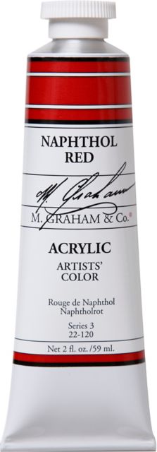M. Graham Naphthol Red 2-fluid ounce (60 ml) Artists Acrylic