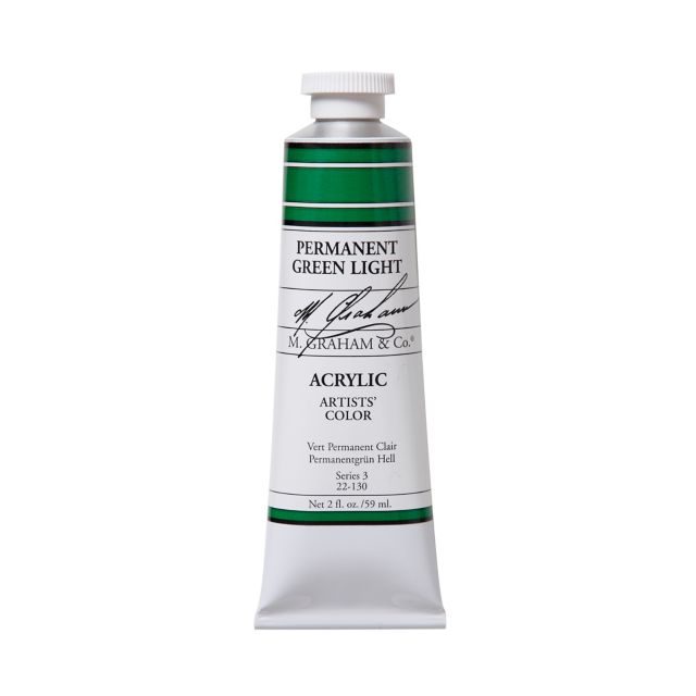 M. Graham Permanent Green Light 2-fluid ounce (60 ml) Artists Acrylic