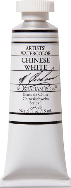 M. Graham Chinese White 0.5-ounce (15 ml) Artists Watercolor