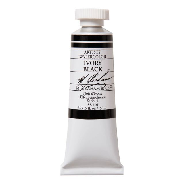 M. Graham Ivory Black 0.5-ounce (15 ml) Artists Watercolor