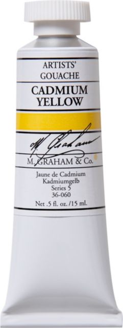 M. Graham Cadmium Yellow 0.5-ounce (15 ml) Artists Gouache