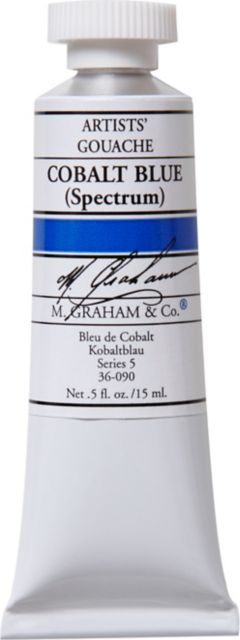 M. Graham Cobalt Blue (Spectrum) 0.5 oz (15 ml) Artists Gouache