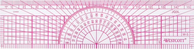 PROTRACTER RULER 1 1/2X6