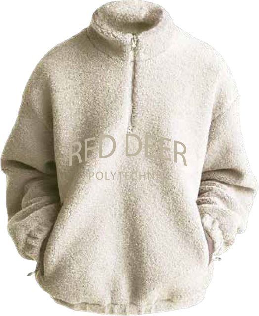 Red Deer Polytechnic Sherpa Puff Embroidery 1/4 Zip