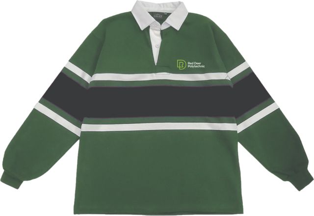 Red Deer Polytechnic Collared Rugby Long Sleeve Tee