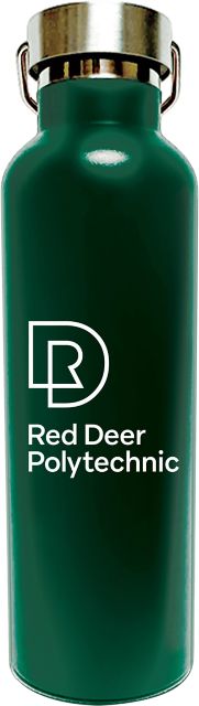 Red Deer Polytechnic 24 oz. Stainless Steel Water Bottle