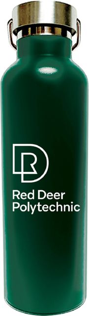 Red Deer Polytechnic 24 oz. Stainless Steel Water Bottle