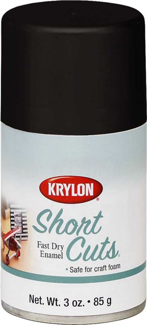 SHORT CUTS SPRAY PAINTS 3OZ FLAT BLACK