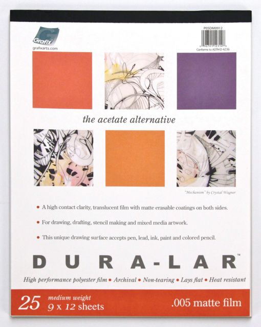 Dura-Lar Matte .005 11X14 25/Sheets