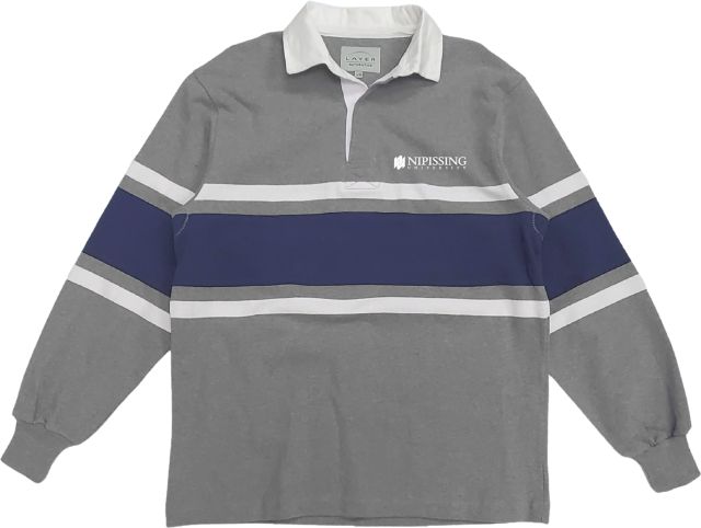Nipissing University Collared Rugby Long Sleeve Tee
