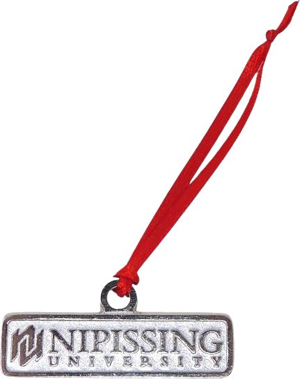 Nipissing University Cast Metal Ornament