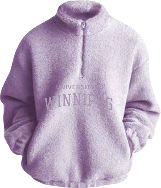 University of Winnipeg Sherpa Puff Embroidery 1/4 Zip